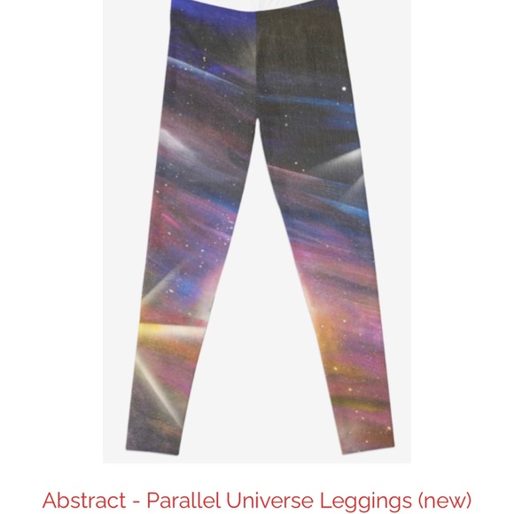Parallel Universe Leggings. By Dorothy Warly Denver, International Artist. M. - Picture 3 of 3